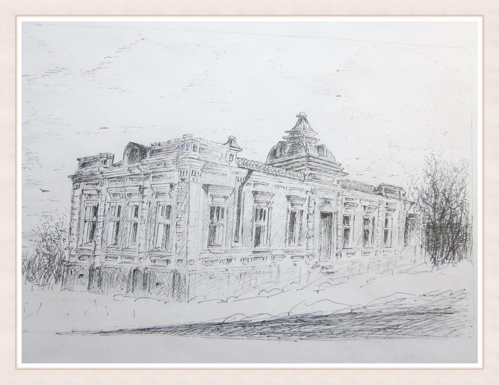 Валентина Солдатова. "Чистополь. Старая ночлежка", графика, автор Валентина Солдатова Валентина Солдатова. "Чистополь. Старая ночлежка", графика, автор Валентина Солдатова