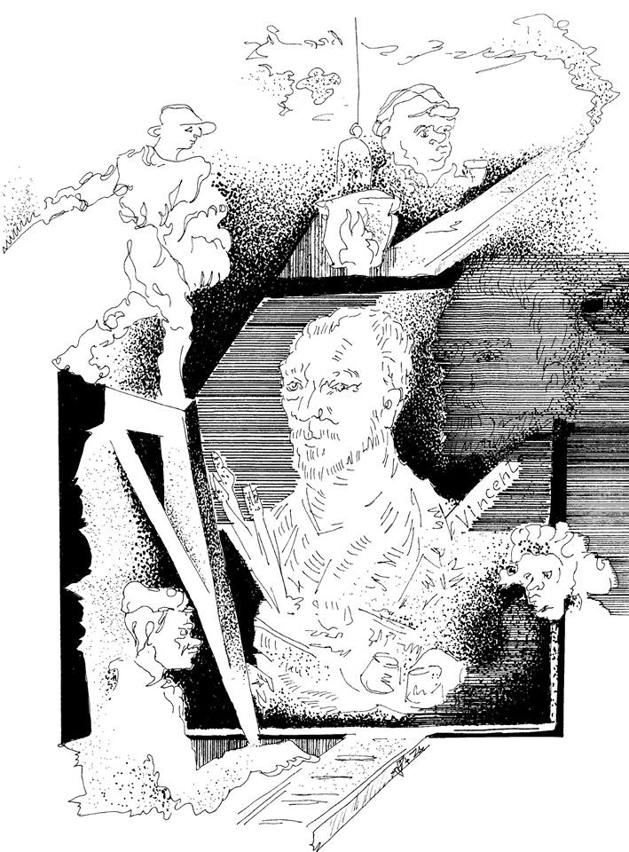 Наталья Троянцева. Иллюстрация Виктора Захарова к стихотворению ВАН ГОГ Наталья Троянцева. Иллюстрация Виктора Захарова к стихотворению ВАН ГОГ